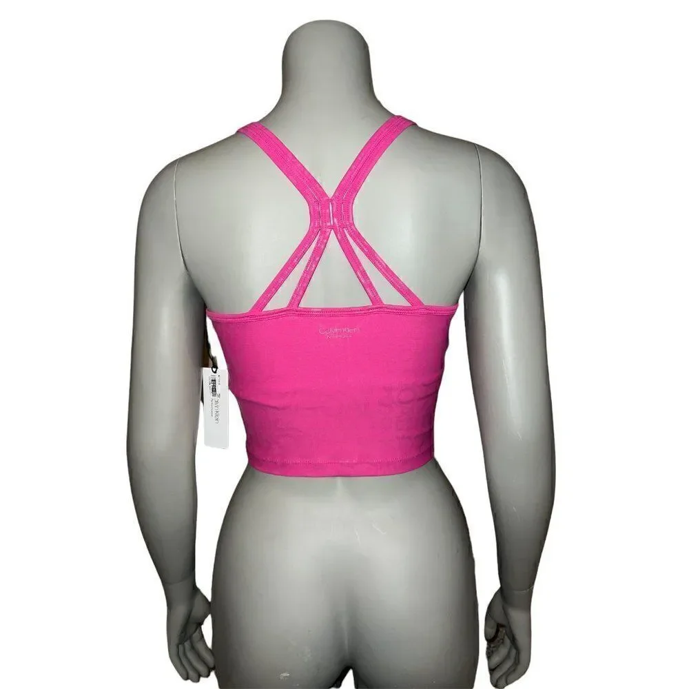 Calvin Klein Performance Printed Strappy-Back Tank Top Women's Extra Small NWT